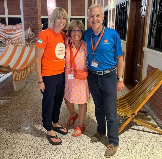 From Left to right. Beckie Hines, Lulu Daly, Peter Daly.