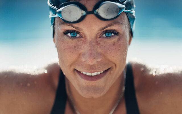 Swimmer representing sports and active medicine
