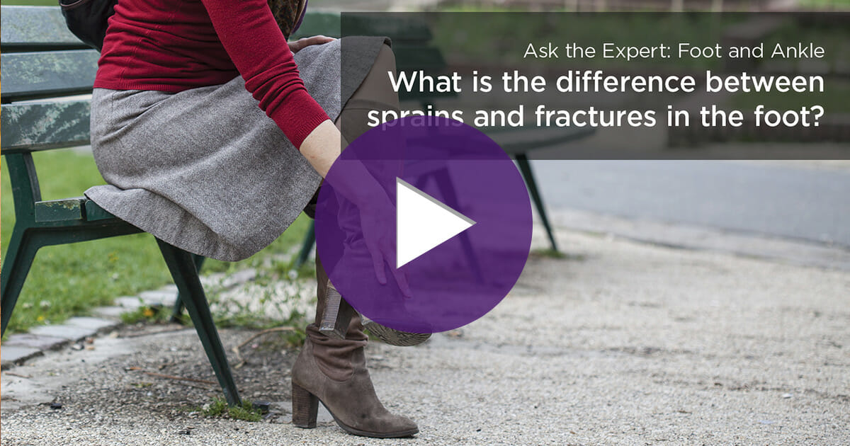Sprain vs. Fracture: Foot and Ankle [Video]