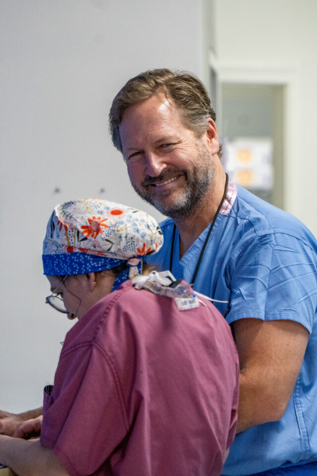 Dr. Parten on a mission with Summit Orthopedics with OWS. 