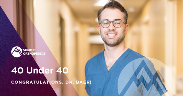 Dr. Baer 40 under 40 award